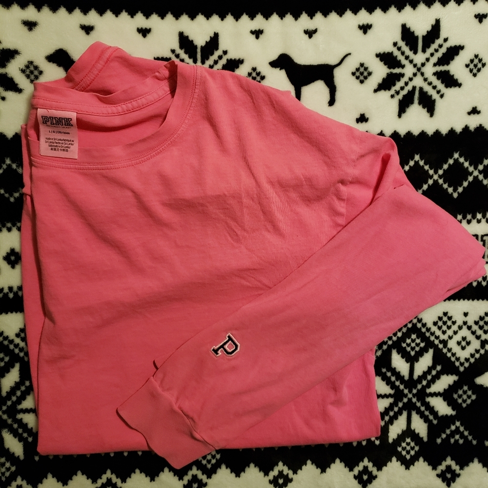 VS PINK Long Sleeve T-Shirt Size Large